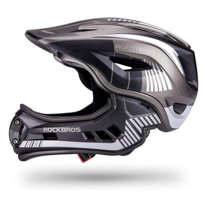 ROCKBROS Youth Full-Face Helmet with Detachable Chin Guard