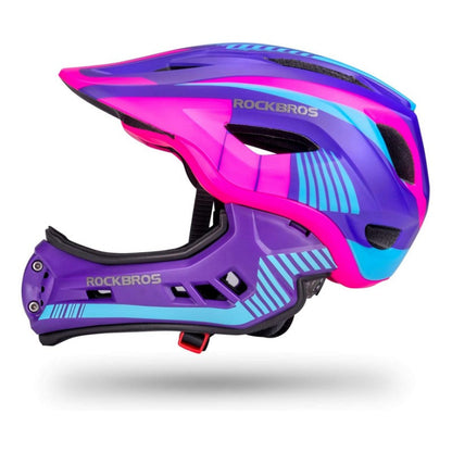 ROCKBROS Youth Full-Face Helmet with Detachable Chin Guard
