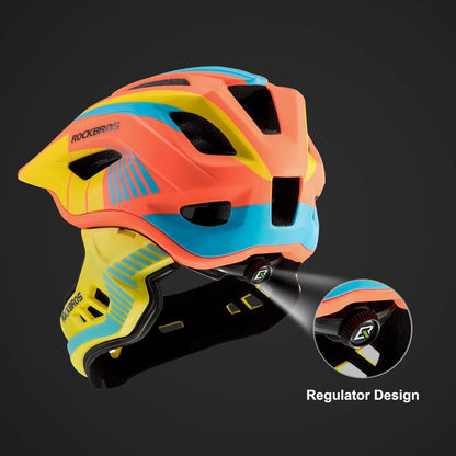 ROCKBROS Youth Full-Face Helmet with Detachable Chin Guard